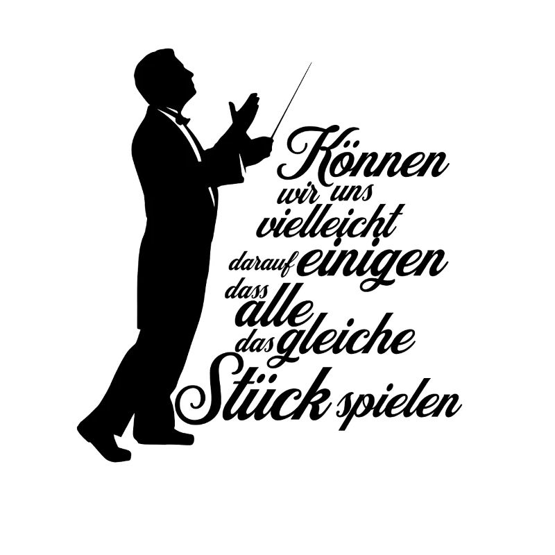 Dirigent Chorleiter - Aufs gleiche Stück einigen