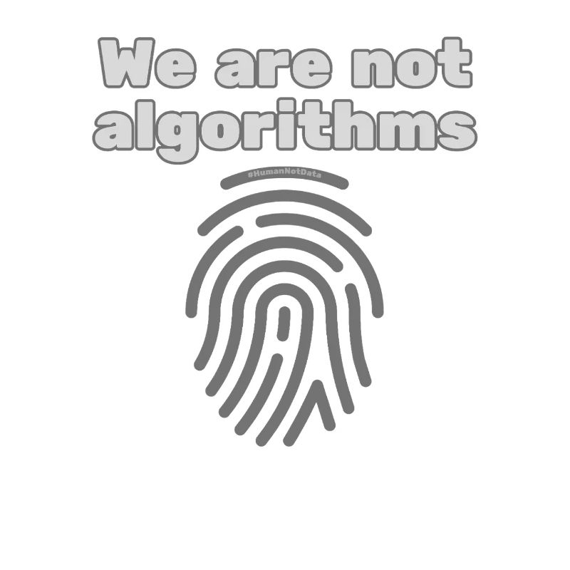 Mensch statt Algorithmus – Statement T-Shirt
