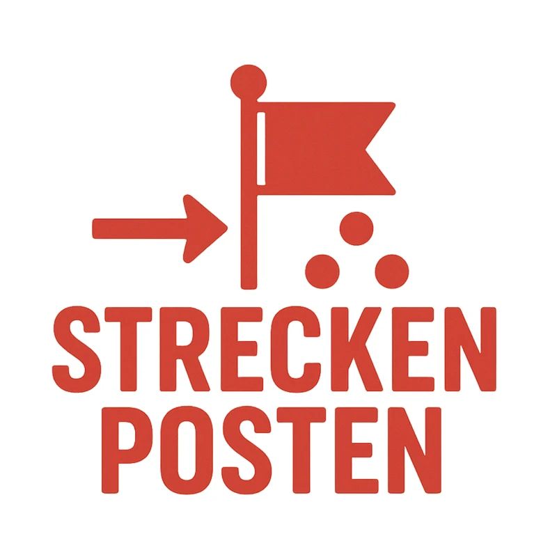 Balise avec drapeau et points