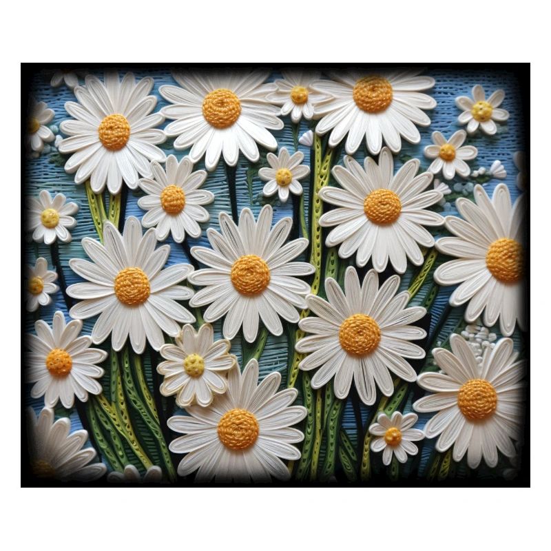 Blumenmuster Gänseblümchen Garten Hobby Design