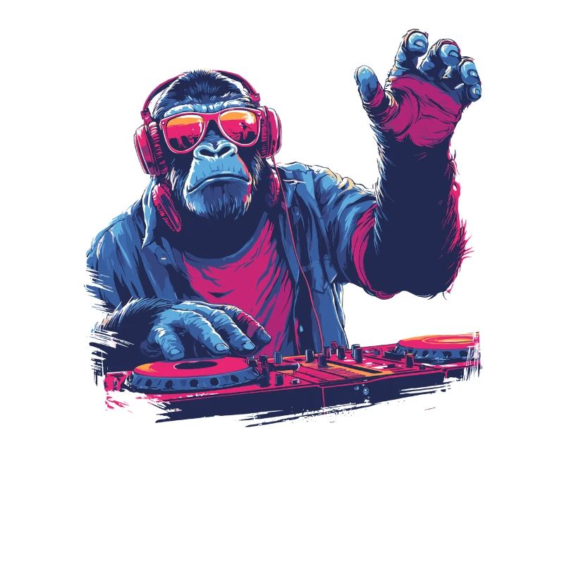 Cool DJ monkey