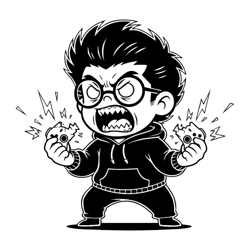 Gamer Anger Controller Broken Rage