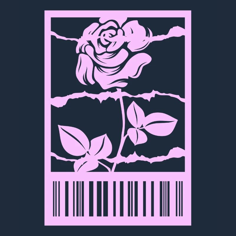 Gothic Rose Stacheldraht Strichcode Urban Style