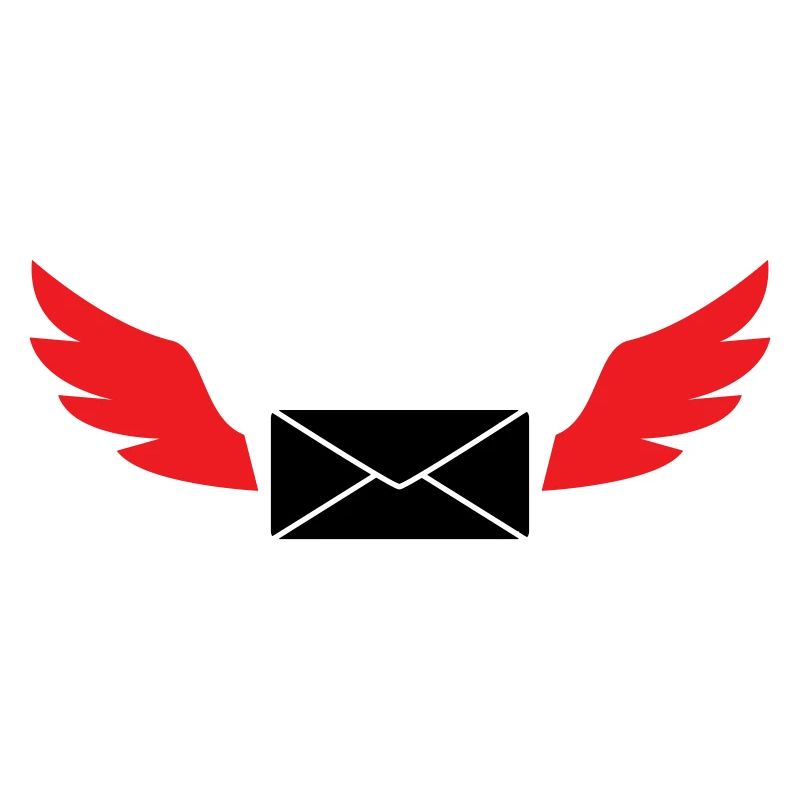 Courrier express enveloppe ailée poste