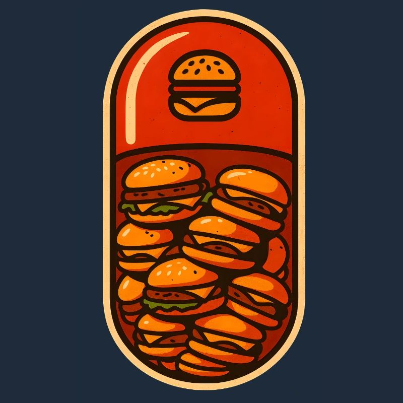 Drôle de hamburger Stack Lover Design