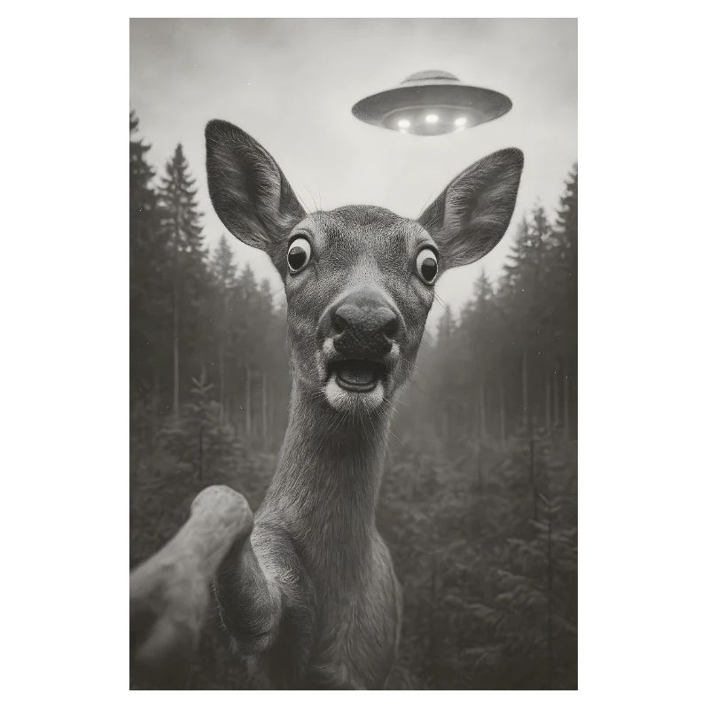 Wenn ein Reh ein Ufo sieht