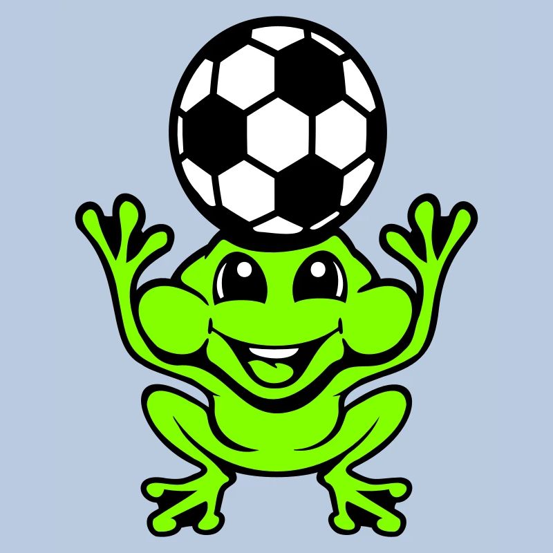 Frog Soccer Header Ball Playing Toad