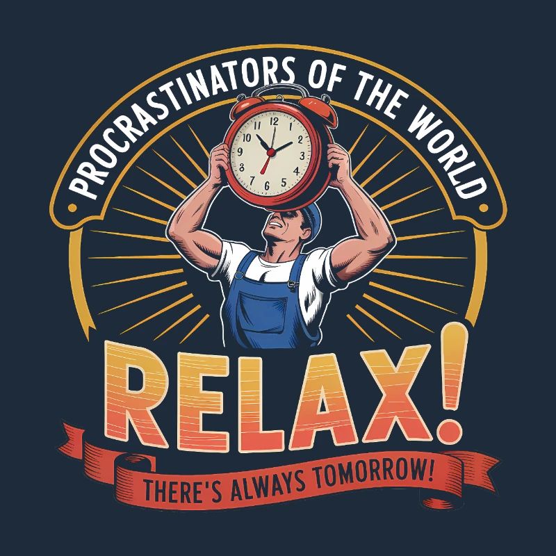 Procrastinators Unite ...Tomorrow - Funny Procrast