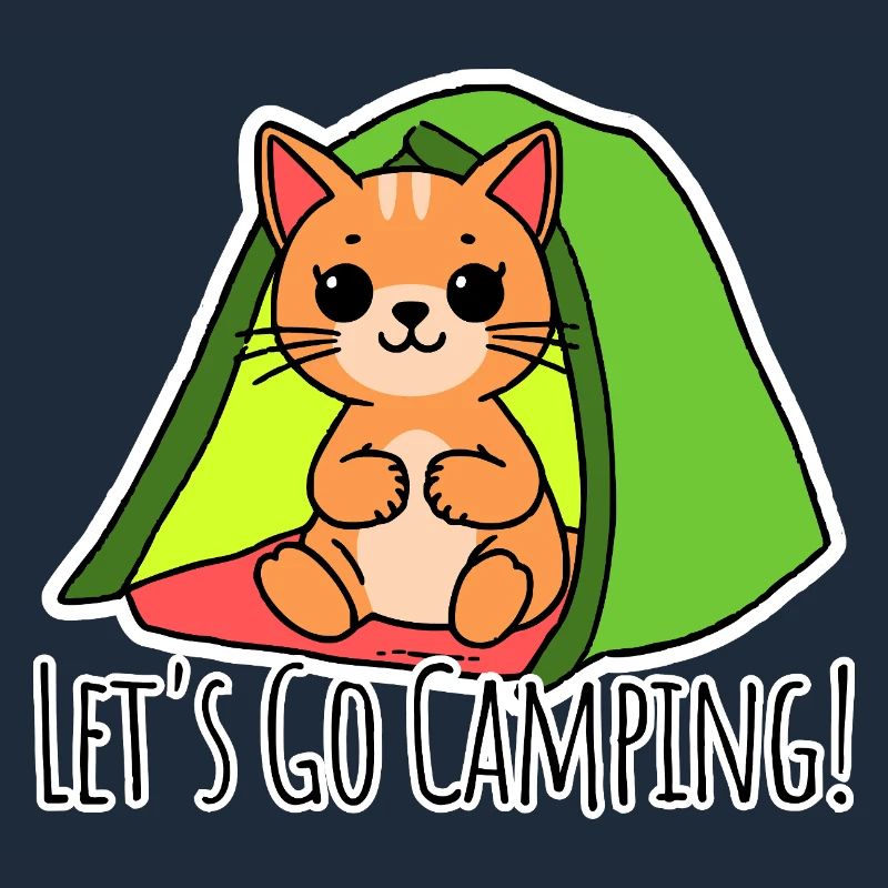 Allons camper ! Le chat mignon part camper !
