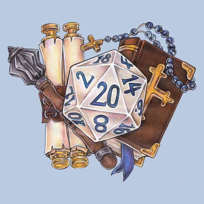 Clerc de dés de table RPG D20 Cadeau