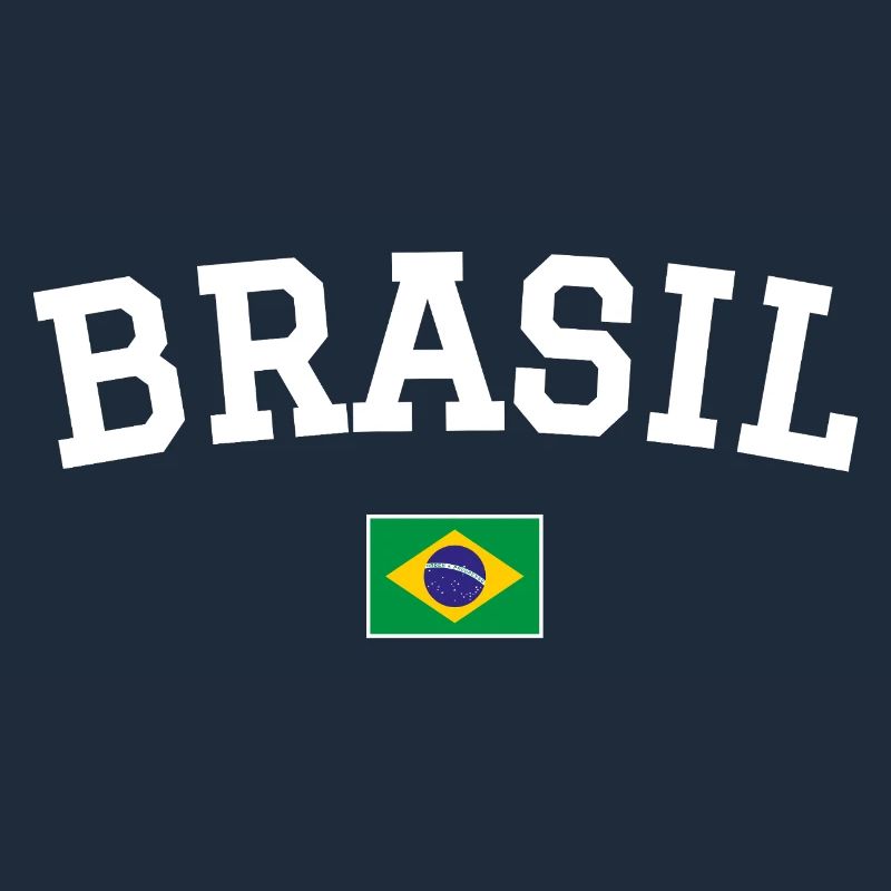 Drapeau du Brésil Dessin blanc
