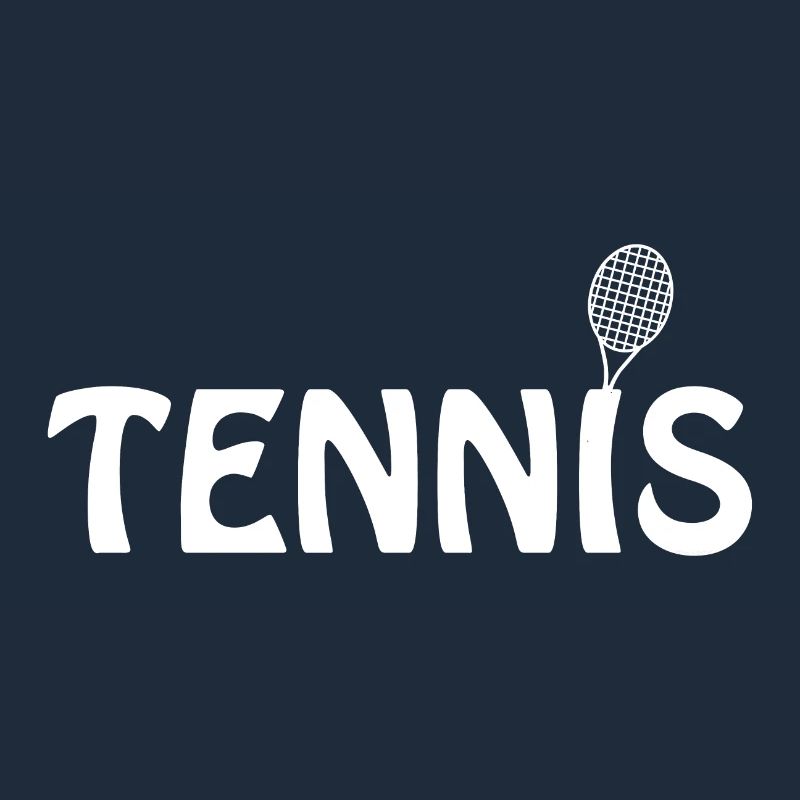Tennisschläger-Weißtext