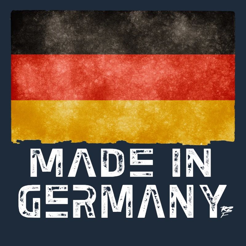 Drapeau Made in Germany – Style vieilli