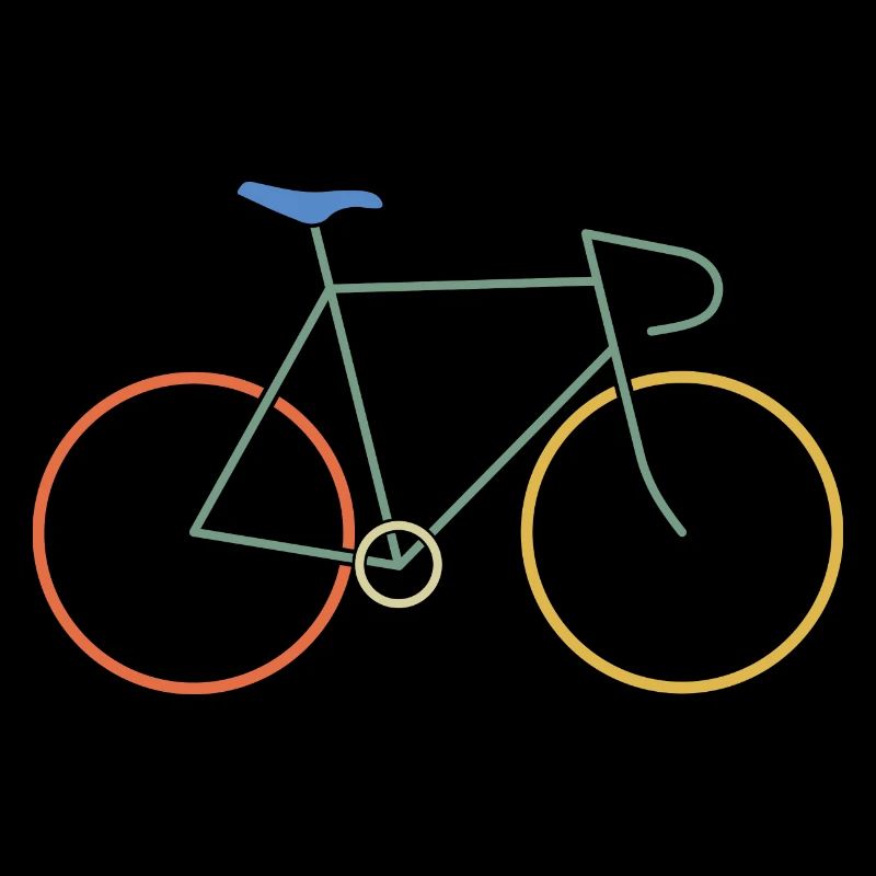 Vélo de course coloré