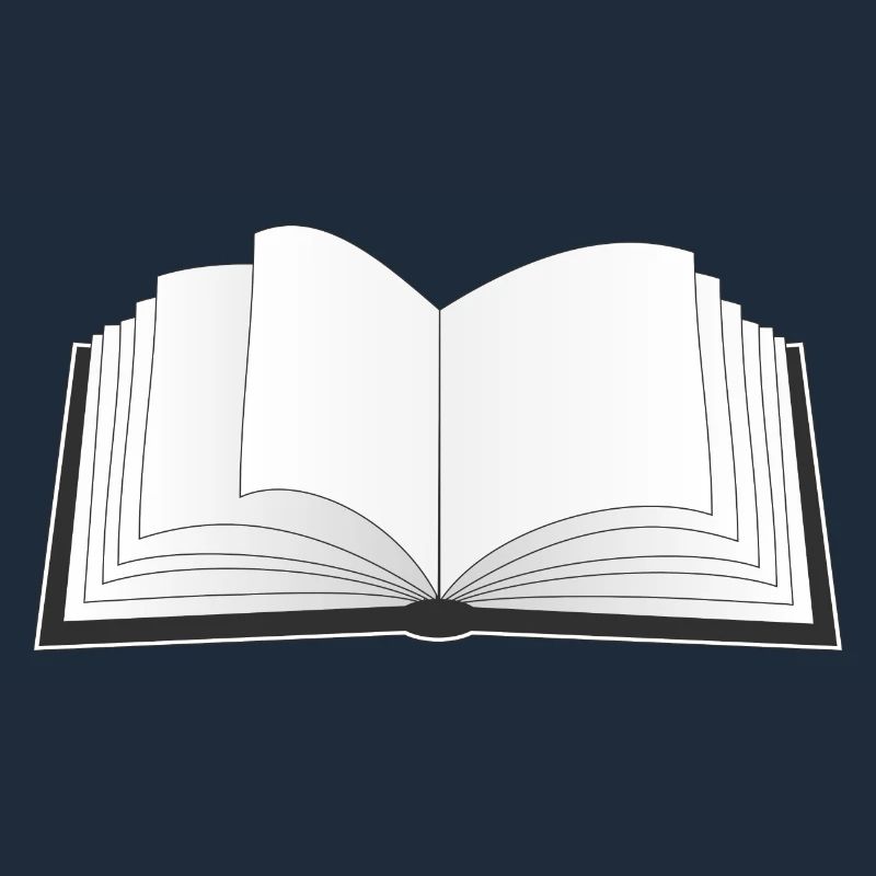 ein offenes Buch für den Bücherwurm oder Leseratte