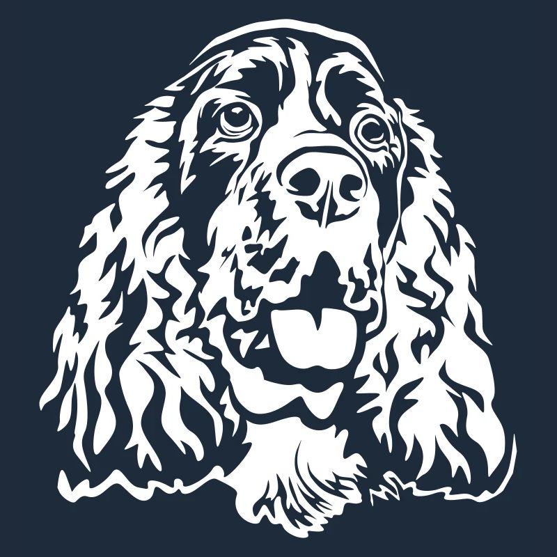 Englischer Springer Spaniel Kopf "Black Edition"