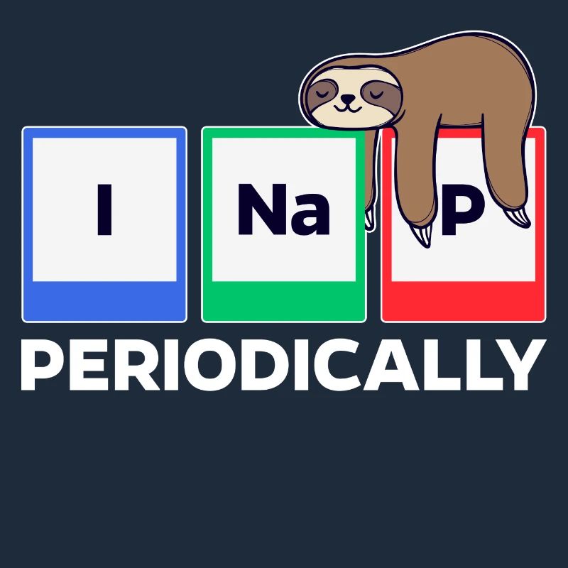 Sleeping Animal Humorous Statement Sloth Jungle