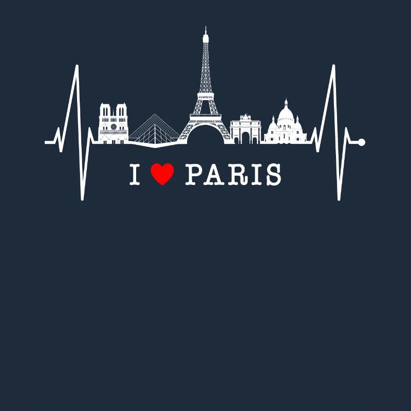 Paris Skyline Herzschlag Eiffelturm Frankreich