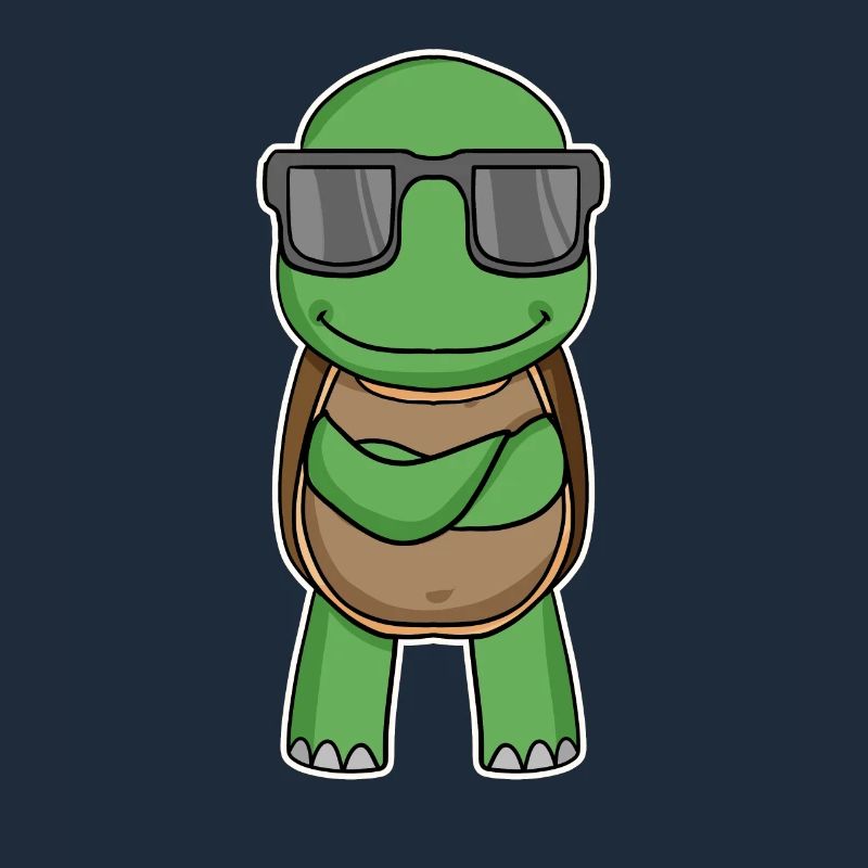 Turtle with glasses