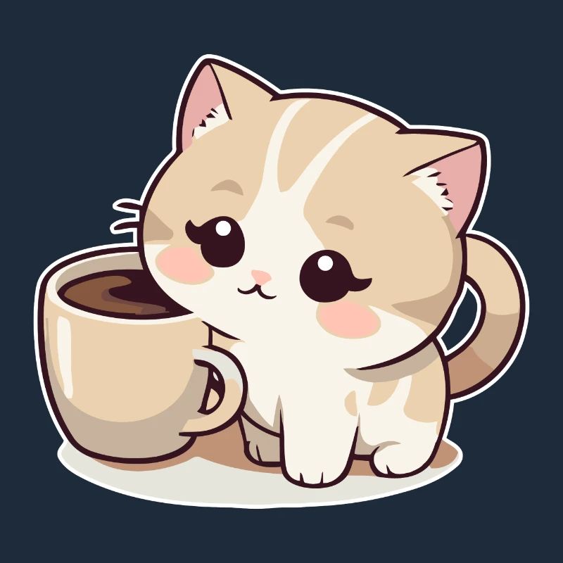 Chat au café