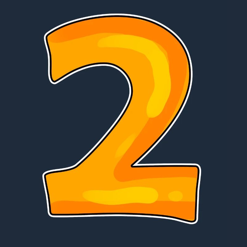 Two - 2 - Number Number