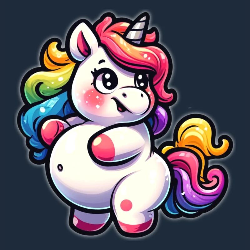 Kunterbuntes Einhorn-Kuscheldesign