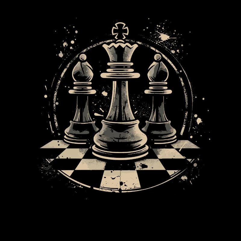 Dessin de pièces d’échecs