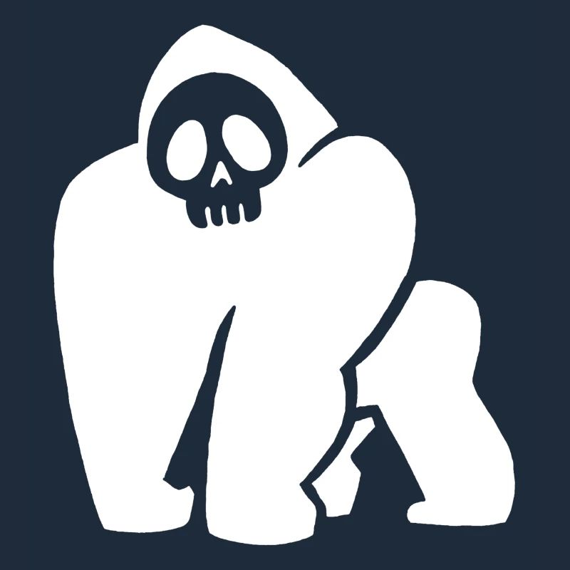 White Gorilla Skull