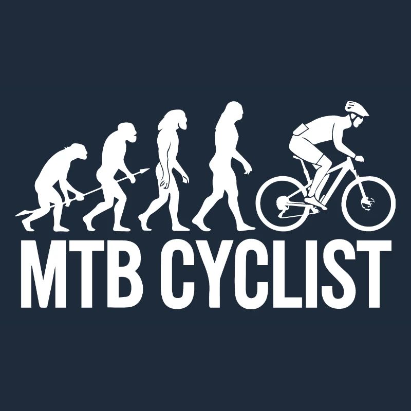 Evolution einer MTB-Radfahrer-Silhouette