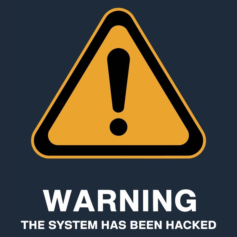 Hacked System Warning Icon