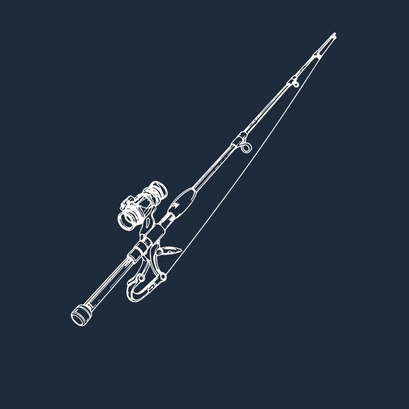 Dessin de canne à pêche