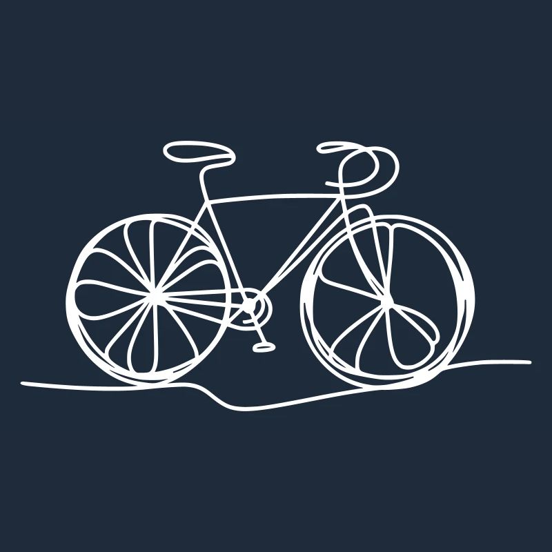 Bicycle in a line