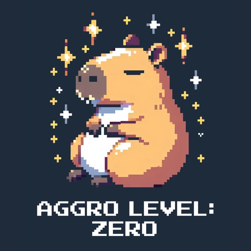 Aggro Level: Zero | Capybara &amp; peace
