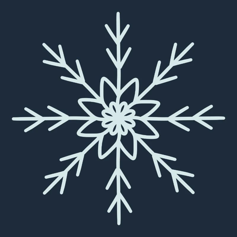 Elegant Snowflake Pattern Design