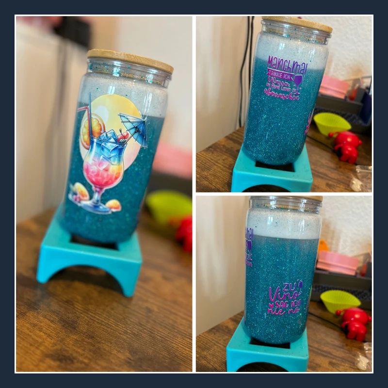 Glitzerbecher