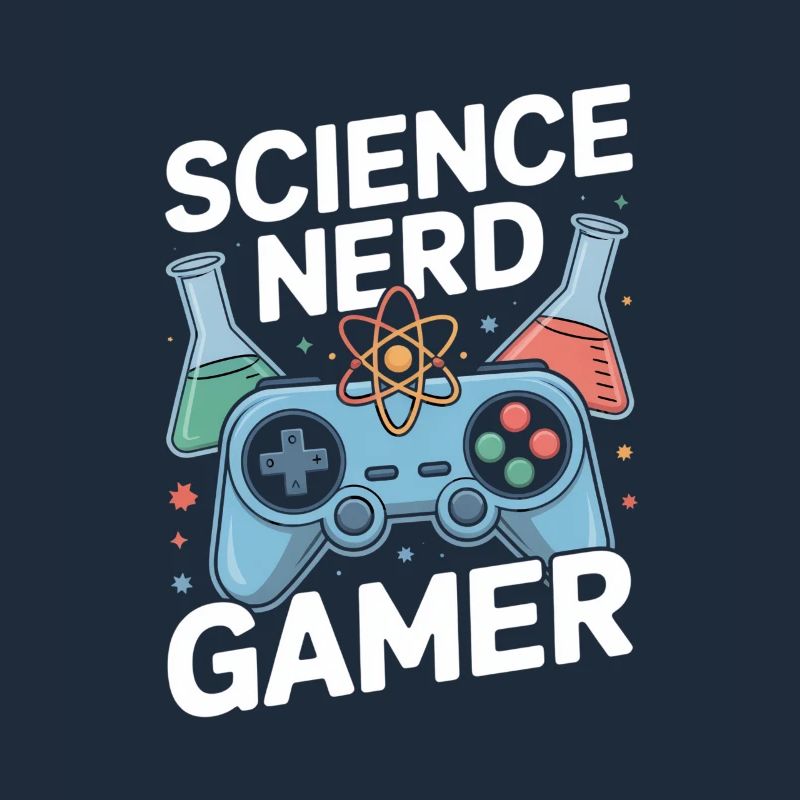 Science Nerd Gamer Controller Chemistry Lab