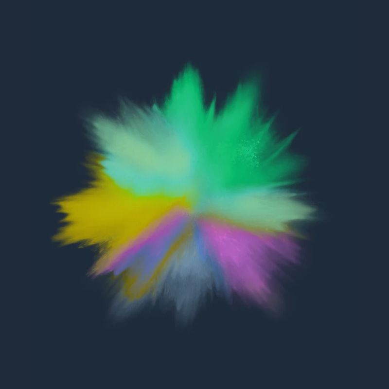 Explosion d’aquarelle