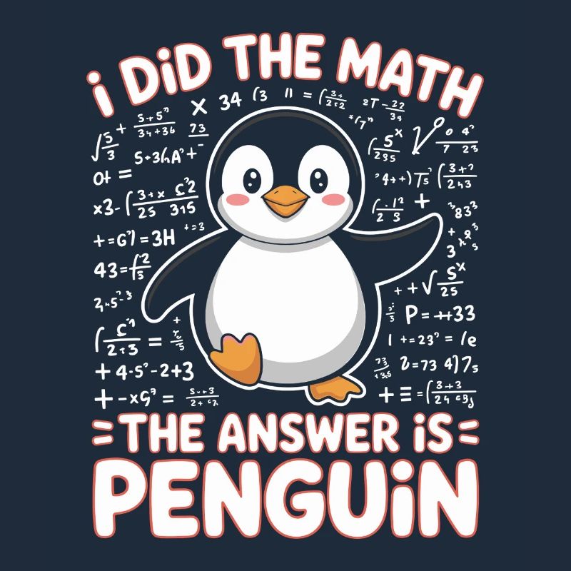 I Did The Math The Answer Is Penguin