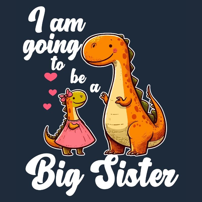 Werde eine große Schwester Dino