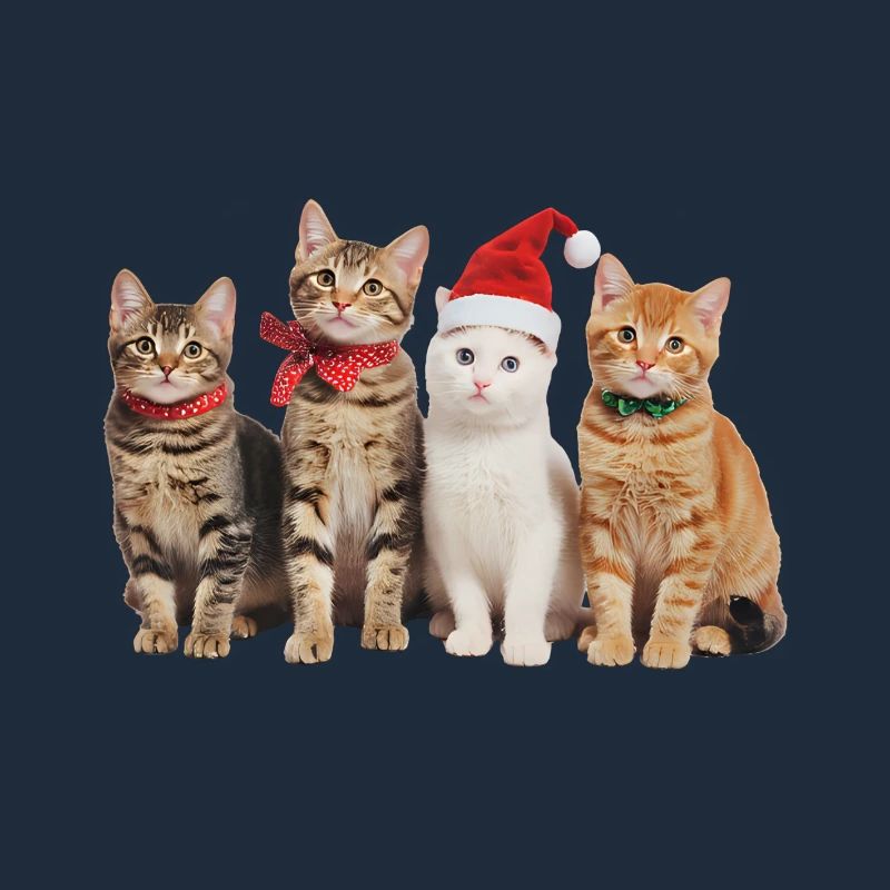 Chat à Noël