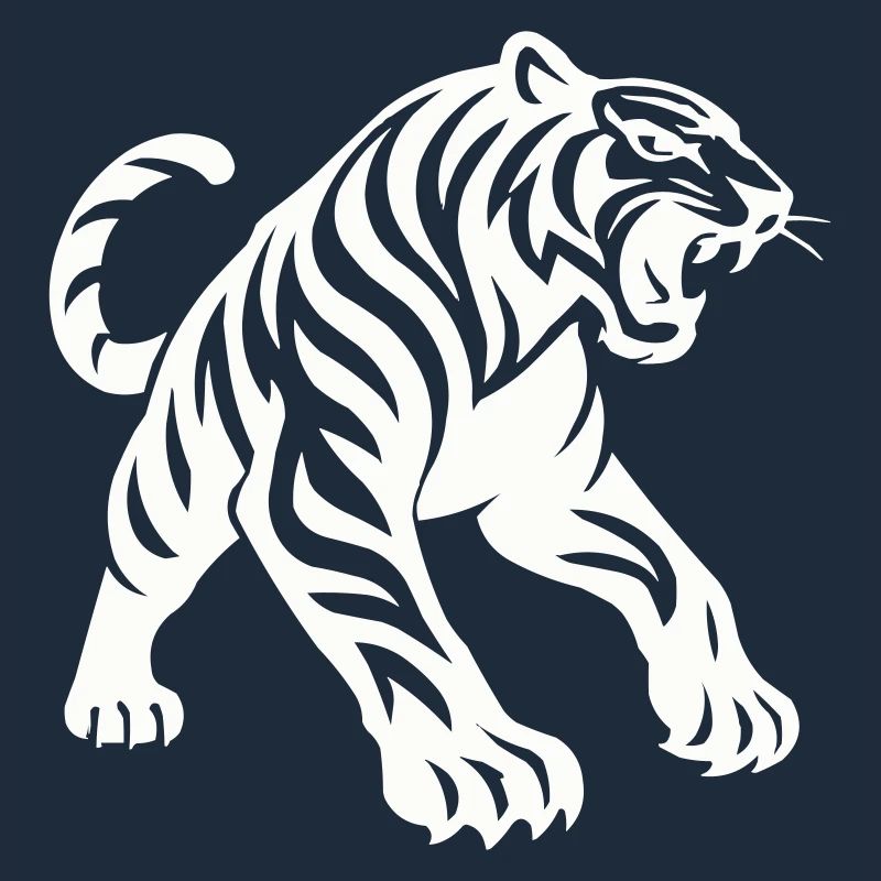 Silhouette de tigre