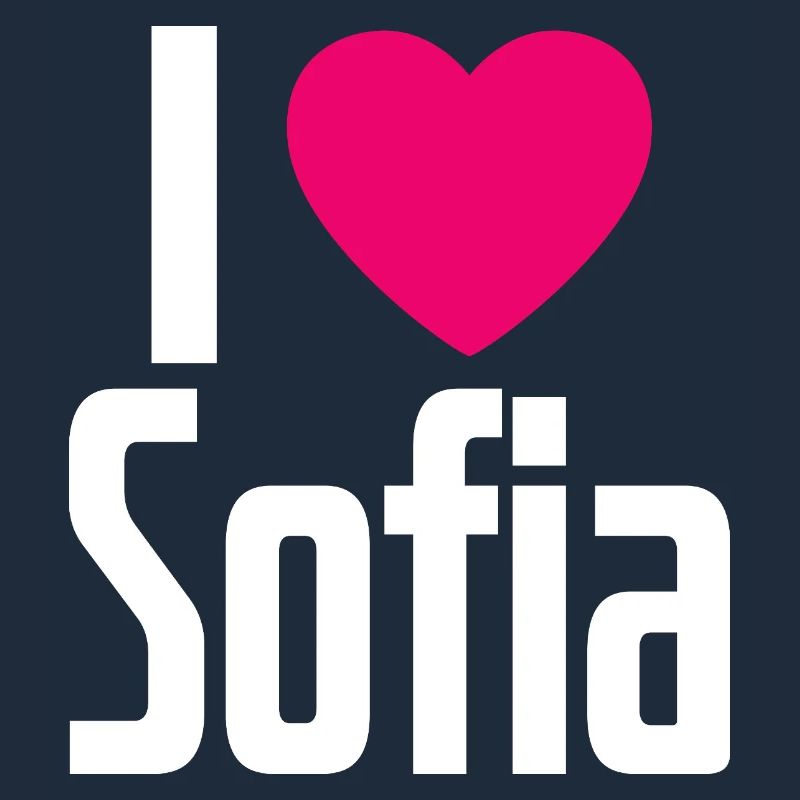 J’aime Sofia Coeur rose J’aime Sofia