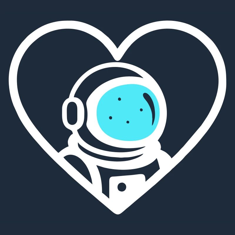 Astronaut Heart Space Cosmic Helmet