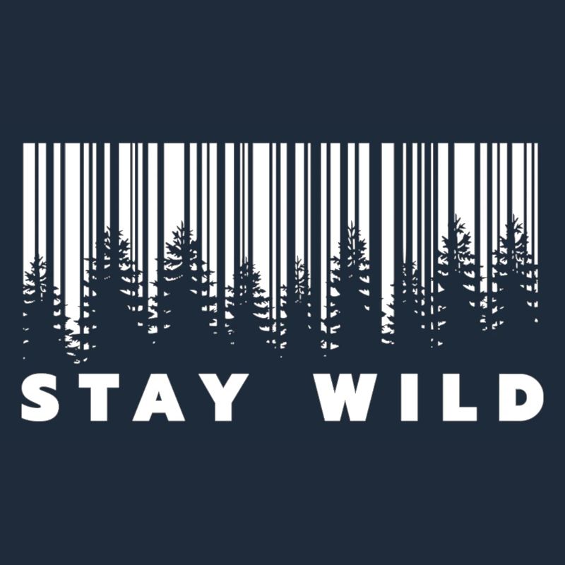 Stay Wild Forest Barcode 
