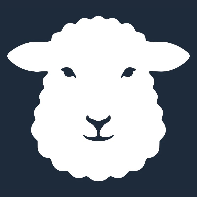 Sheep Head Lamb Wool Farm Vector