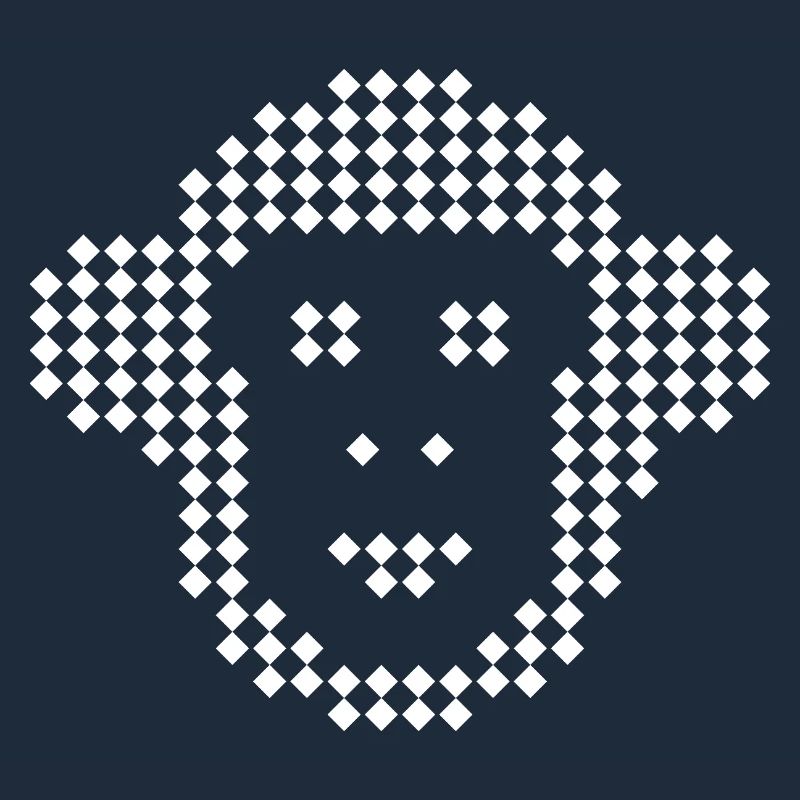 Pixel Monkey Diamond Emblem