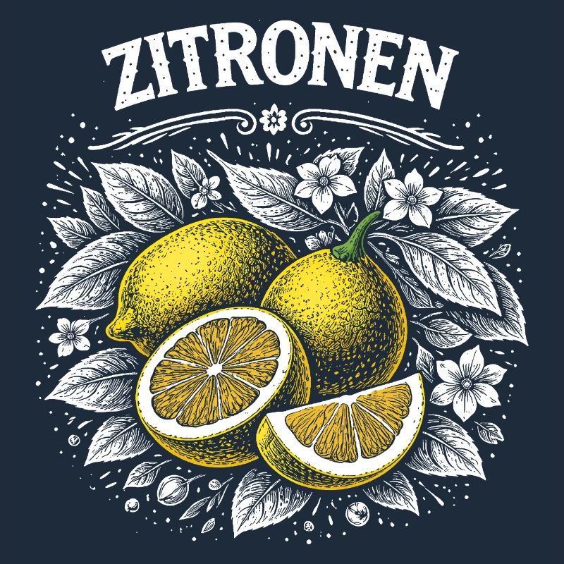Lemon Power – Retro Fruit Illustration