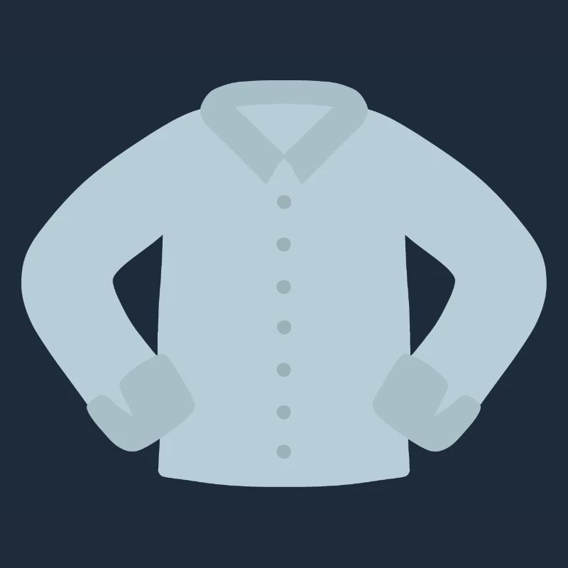 Azure Buttoned Shirt Graphic