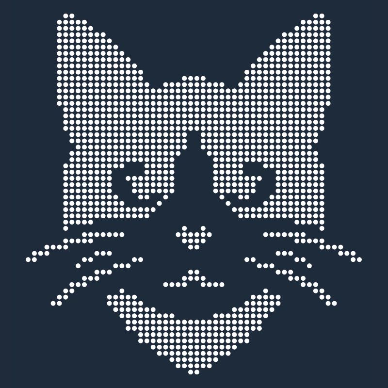 Halbton-Katzengesicht