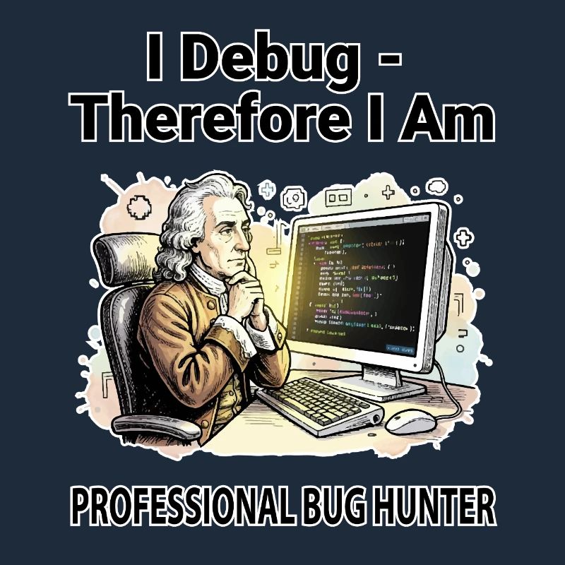 I Debug Therefore I Am : Pro Bug Hunter - fond fond sombre
